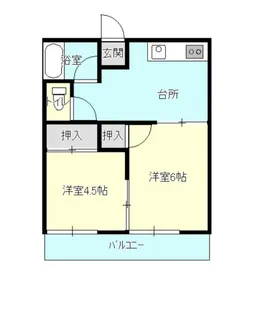 野口コーポ【2階】の間取り