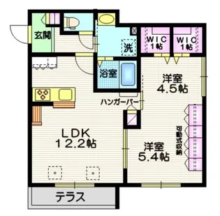 MORE CALDO B棟【1階】の間取り
