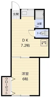 埼玉県所沢市大字山口【アパート】の間取り