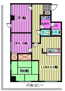 ビエラコート南浦和【3階】の間取り