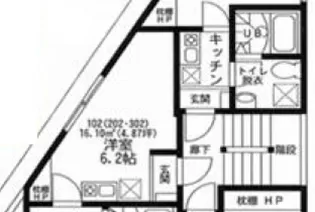 ヴィラ一之江【1階】の間取り