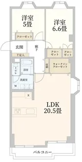 八事八幡山マンション東館【3階】の間取り