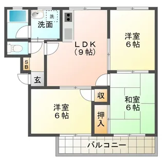 コーポ佐脇 B【1階】の間取り