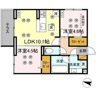 スリーレイヤー柏の葉(Three Lyaer柏の葉)【1階】の間取り