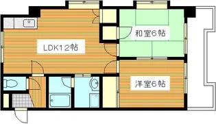 ロイヤルハウス山手【4階】の間取り