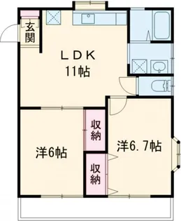 ルミエール【2階】の間取り