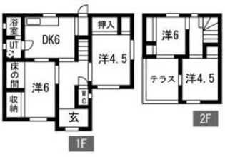静岡県浜松市浜名区細江町気賀【一戸建】の間取り