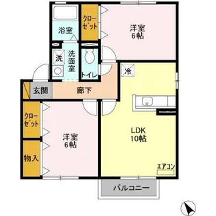 パストラーレ A・B【2階】の間取り