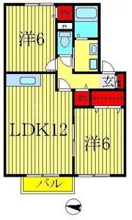 グランメールI【2階】の間取り
