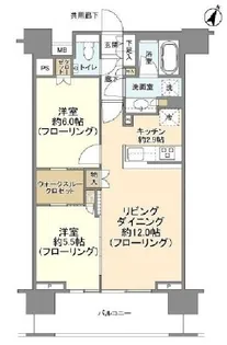 クレヴィア新宿若松町【7階】の間取り