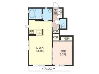 アトリエール B【1階】の間取り