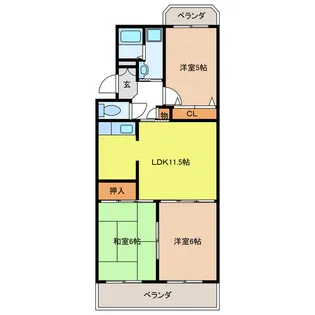 エステイタスMN-1【3階】の間取り