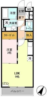 東京都日野市平山4【アパート】の間取り