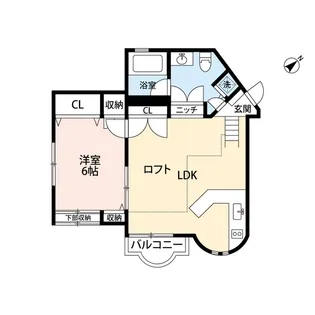 クレストヴューテラス【2階】の間取り