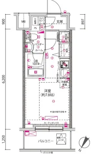クラリッサ横浜シエル【3階】の間取り