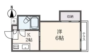 アメニティ松原A棟【1階】の間取り
