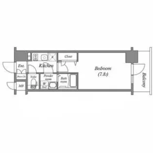エスリード中之島クロスゲート【5階】の間取り