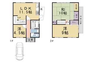 京都府京都市伏見区竹田醍醐田町【一戸建】の間取り