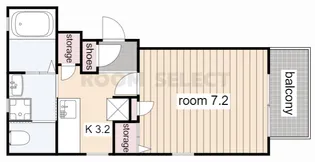 ヴィレッジF【2階】の間取り