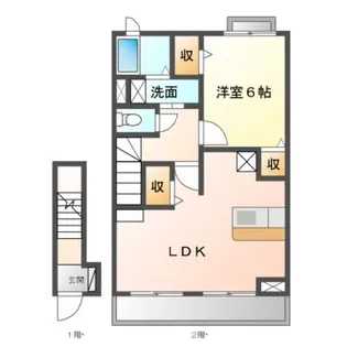 ジャスティス【2階】の間取り