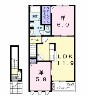 千葉県茂原市小林【アパート】の間取り