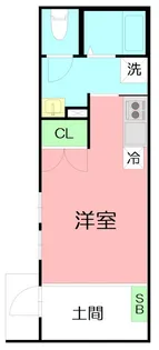 エルミタージュ東海大学【1階】の間取り