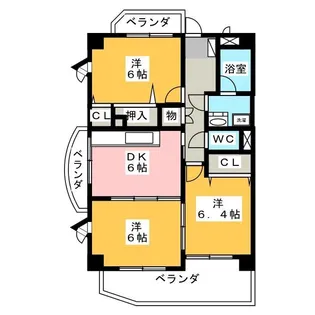ル・プルニエ【4階】の間取り