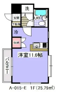 ローズマンションA15【1階】の間取り