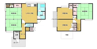 広島県東広島市黒瀬町兼沢【一戸建】の間取り