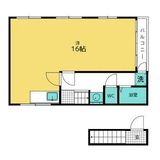 アルプスビル【4階】の間取り