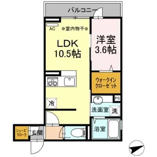 ルチェ・ソラーレ【3階】の間取り