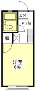 ホワイトハウス中野【1階】の間取り