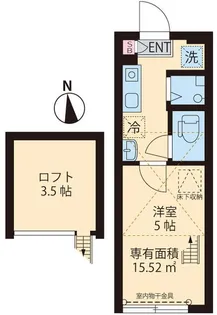 東京都新宿区大久保2【アパート】の間取り