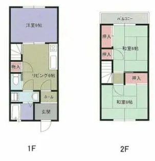 神奈川県中郡大磯町国府本郷【一戸建】の間取り