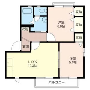 グリーンコート藤【2階】の間取り