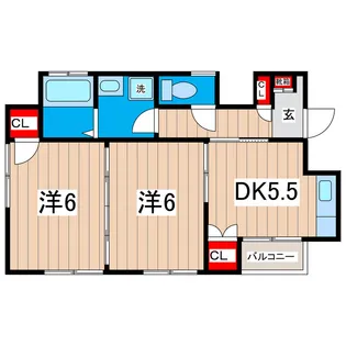 小川ビル【2階】の間取り