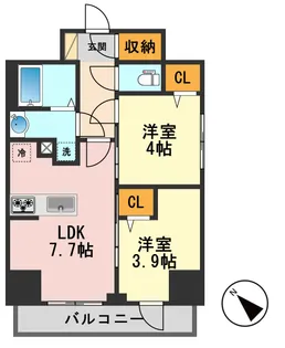 東京都葛飾区新小岩1【マンション】の間取り