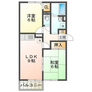 サン・セジュール A【2階】の間取り