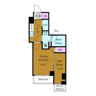 東京都目黒区青葉台3【マンション】の間取り