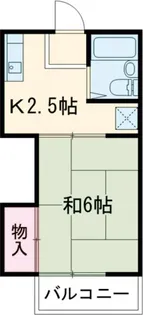 ハイツしの【2階】の間取り