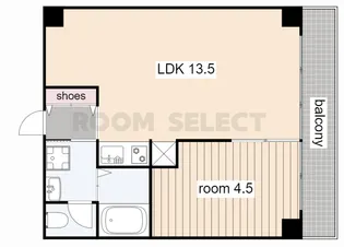 ノイエ シュトラッセ山木田ビル【4階】の間取り