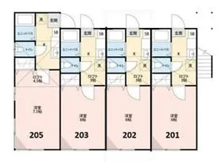 シャネル富士見台【2階】の間取り