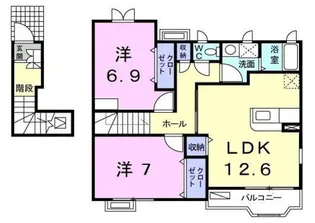 カルムたまプラ【2階】の間取り