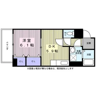 大阪府大阪市鶴見区放出東3【マンション】の間取り