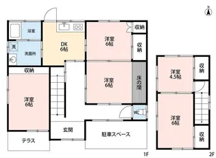 福岡県久留米市善導寺町飯田【一戸建】の間取り