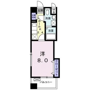 アルコバレーノ【4階】の間取り