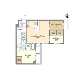東京都練馬区中村3【マンション】の間取り