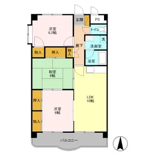 ロワイヤル【3階】の間取り