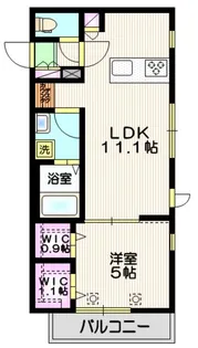 エーディーベルティス【1階】の間取り