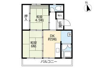 UR金山【5階】の間取り
